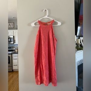 Coral Lace Dress